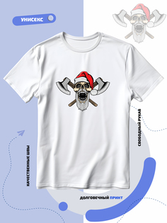 Футболка унисекс Smail-p 1000018 белая 6XL