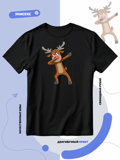 Футболка унисекс Smail-p 1000033 черная 5XL