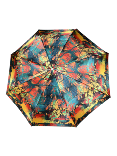 Зонт женский ZEST 53624 зелёно-оранжевый