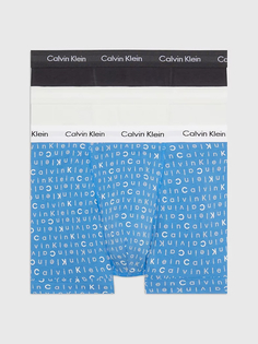 Комплект трусов мужских Calvin Klein 0000U2662G белых, голубых, черных S