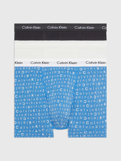 Комплект трусов мужских Calvin Klein 0000U2662G белых, голубых, черных M