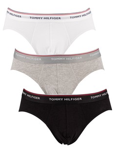 Комплект трусов мужских Tommy Hilfiger 1U87903766 черных, белых, серых XL