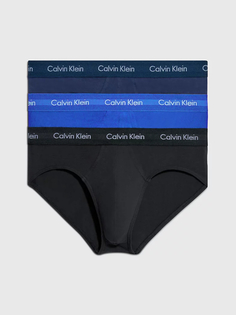 Комплект трусов мужских Calvin Klein 0000U2661G голубых, синих, черных S