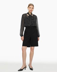 Шорты женские Gloria Jeans GSH010644 черные L (48-50)