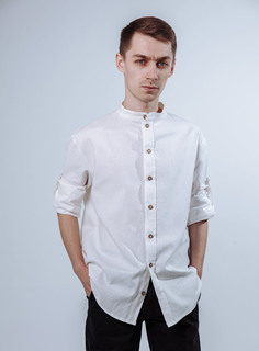 Рубашка мужская Kinfolk Clothes прямая белая S