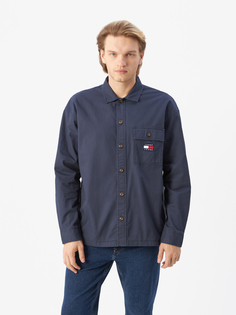 Рубашка мужская Tommy Jeans DM0DM15129C87 синяя, размер S