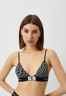 Бюстгальтер Calvin Klein Underwear для женщин, чёрный, белый-ACR, размер S, 000QF7217E