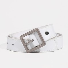 Ремень женский 9720616 белый, 110х2,8 см No Brand