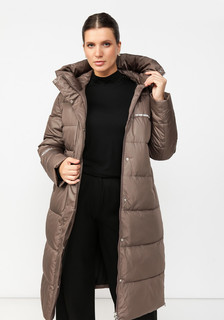 Пальто женское VeraVo 311434 коричневое 50 RU