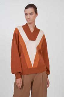 Пуловер женский Baon B1323503 коричневый M