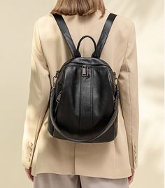 Сумка-рюкзак женская Fern М-002 черная, 29x29x15 см