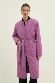 Пальто женское Finn Flare BAS-100118 фиолетовое L