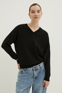 Пуловер женский Finn Flare BAS-10150 черный L