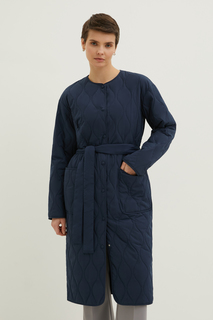 Пальто женское Finn Flare BAS-100118 синее XL