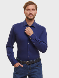 Рубашка мужская Kanzler 3A-406SL-1171-15 синяя 45