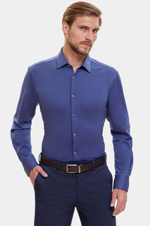 Рубашка мужская Kanzler 3A-406SL-1170-15 синяя 45