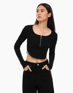 Лонгслив женский Gloria Jeans GKT020472 черный XL (52-54)