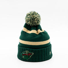 Шапка унисекс Atributika&Club Minnesota Wild 59362 зеленая, р.55-58