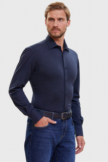 Рубашка мужская Kanzler 3A-448CS-1157-15 синяя 44