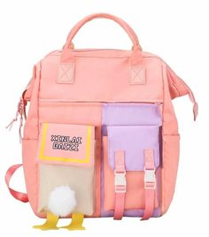 Рюкзак женский YakMi 9076 розовый, 40х26х17 см