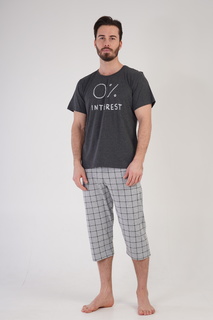 Комплект домашний мужской VIENETTA 211080_1708 серый M