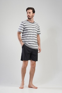 Комплект домашний мужской VIENETTA 111191_0000 серый 4XL