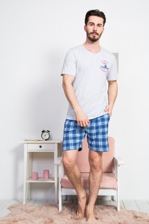 Комплект домашний мужской VIENETTA 812149_3030 серый S