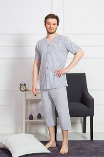 Комплект домашний мужской VIENETTA 160611_0004 серый M