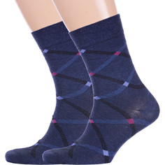 Комплект носков мужских Брестский чулочный комбинат 2-15с2125 синих 27, 2 пары
