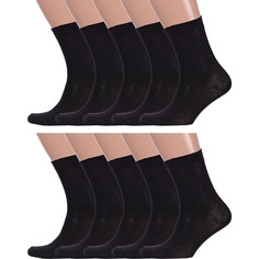 Комплект носков мужских Hobby Line 10-Нм008 черных 29, 10 пар