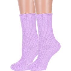 Комплект носков женских Hobby Line 2-Нжмп2280 фиолетовых 35-40, 2 пары