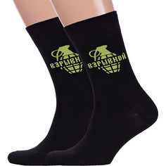 Комплект носков мужских Брестский чулочный комбинат 2-20С2146 черных 25, 2 пары