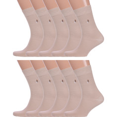 Комплект носков мужских Брестский чулочный комбинат 10-14с2122 бежевых 25, 10 пар