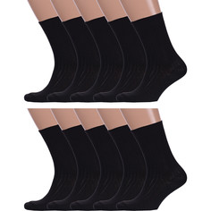 Комплект носков мужских Hobby Line 10-Нм009 черных 25, 10 пар