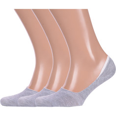 Комплект следков мужских Hobby Line 3-ННМ серых 40-41, 3 пары