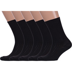 Комплект носков мужских Hobby Line 5-Нм009 черных 29, 5 пар