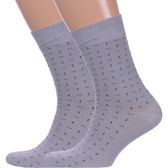 Комплект носков мужских Брестский чулочный комбинат 2-14с2122 серых 27, 2 пары