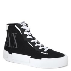 Кеды женские Armani Exchange XDZ022 черные 35 EU