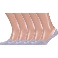 Комплект следков мужских Hobby Line 5-ННМ серых 41-43, 5 пар