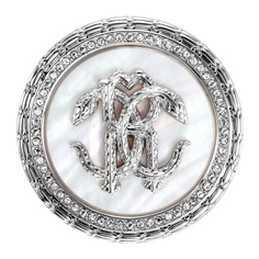 Брошь из латуни Roberto Cavalli by FM RVBH00040100, стекло