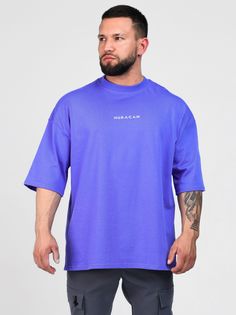Футболка мужская Huracan OVER-H001 фиолетовая M