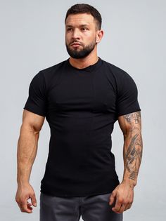 Футболка мужская Huracan H-SHIRT01 черная S