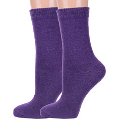 Комплект носков женских Hobby Line 2-Нжа6199 фиолетовых 36-40, 2 пары
