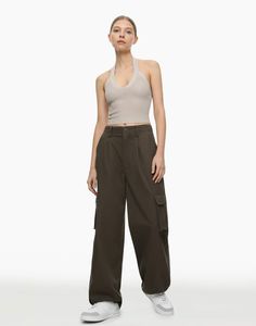 Брюки женские Gloria Jeans GPT009259 зеленые XXS/158 (36-38)