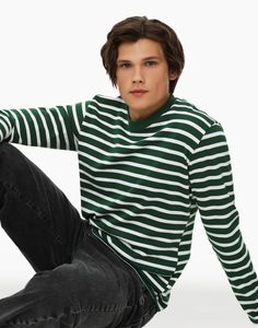 Лонгслив мужской Gloria Jeans BKT013349 зеленый XXL (56)