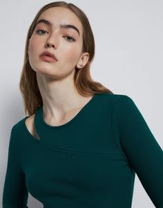 Платье женское Gloria Jeans GDR027134 зеленое S (40-42)