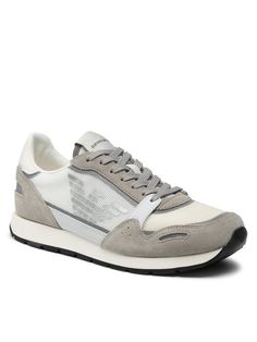 Спортивные кроссовки мужские Emporio Armani X4X537 XM678 Q825 белые 45 EU