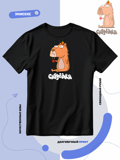 Футболка унисекс Smail-p 1000036 черная 2XL