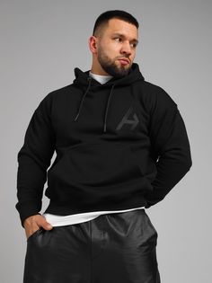 Худи мужское Huracan HOODY-HURACAN001 черное S