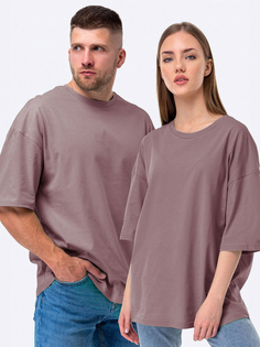 Футболка унисекс HappyFox HF096SP коричневая 48-50 RU